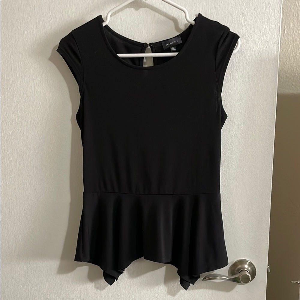 The Limited black cap sleeve top XS